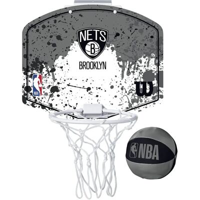 Wilson Brooklyn Nets Mini Kosz do koszykówki - Unisex - Tablica do kosza Wilson Brooklyn Nets Mini Kosz do koszykówki - Unisex - Tablica do kosza