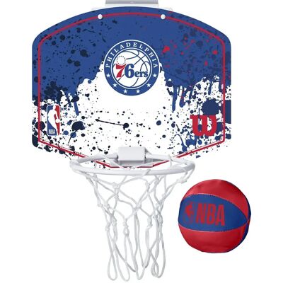 Mini Canestro Wilson NBA Squad Philadelphia 76ers - Tabellone di basket Mini Canestro Wilson NBA Squad Philadelphia 76ers - Tabellone di basket