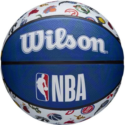 Wilson NBA Größe 7 Basketball - Robustes Gummi Indoor/Outdoor Wilson NBA Größe 7 Basketball - Robustes Gummi Indoor/Outdoor
