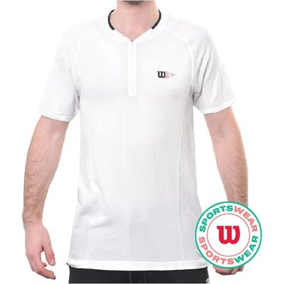 Wilson Series Seamless Henley Half-Zip 2.0 - Blanco Polo Wilson Series Seamless Henley Half-Zip 2.0 - Blanco Polo
