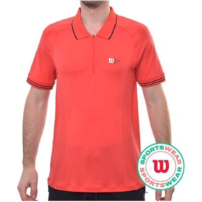 Wilson Naadloze Tennispolo - Rood - Sportkleding Wilson Naadloze Tennispolo - Rood - Sportkleding