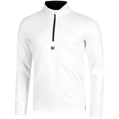 Wilson Elevate Performance 1/2 Zip - T-shirt de tennis M - Publicité Wilson Elevate Performance 1/2 Zip - T-shirt de tennis M - Publicité