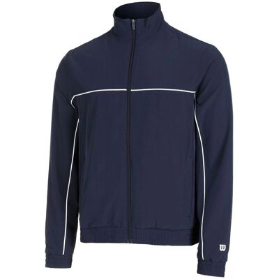 Wilson Kurtka tenisowa męska Woven Colorblock - Niebieska XXL Wilson Kurtka tenisowa męska Woven Colorblock - Niebieska XXL