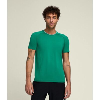 Maglietta da tennis da uomo Wilson Team Seamless Crew - Verde Courtside Maglietta da tennis da uomo Wilson Team Seamless Crew - Verde Courtside