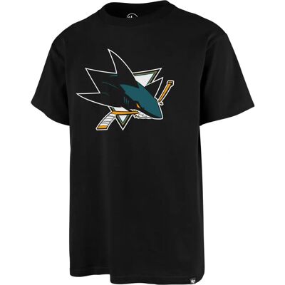 47 Brand San Jose Sharks Schwarzes Imprint NHL T-Shirt 47 Brand San Jose Sharks Schwarzes Imprint NHL T-Shirt