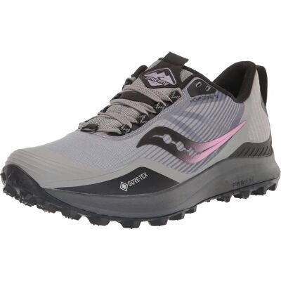 Saucony Damen Peregrine 12 GTX Trail Laufschuhe - Grau - Trail Schuhe Saucony Damen Peregrine 12 GTX Trail Laufschuhe - Grau - Trail Schuhe