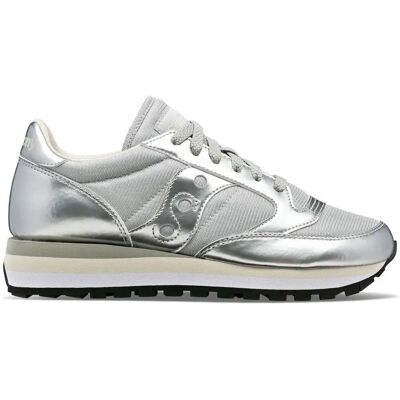 Baskets Saucony Jazz Triple - Argent - Sportif - Publicité Baskets Saucony Jazz Triple - Argent - Sportif - Publicité