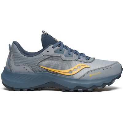 Saucony Aura TR GTX Gris - Chaussures trail - Publicité Saucony Aura TR GTX Gris - Chaussures trail - Publicité