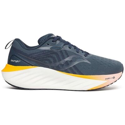 Saucony Triumph 22 - Tmavomodrá - Prodyšné, polstrované běžecké boty Saucony Triumph 22 - Tmavomodrá - Prodyšné, polstrované běžecké boty