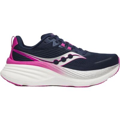 Chaussures de running Saucony Hurricane 24 Marine Fuchsia - Amorti Maximal - Publicité Chaussures de running Saucony Hurricane 24 Marine Fuchsia - Amorti Maximal - Publicité