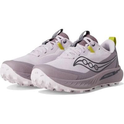 Chaussures Saucony Peregrine 15 Violet Vert - Chaussures de Trail - Publicité Chaussures Saucony Peregrine 15 Violet Vert - Chaussures de Trail - Publicité