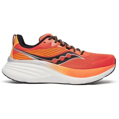 Chaussures de running Saucony Hurricane 24 - Orange/Noir - Amorti maximal - Publicité Chaussures de running Saucony Hurricane 24 - Orange/Noir - Amorti maximal - Publicité