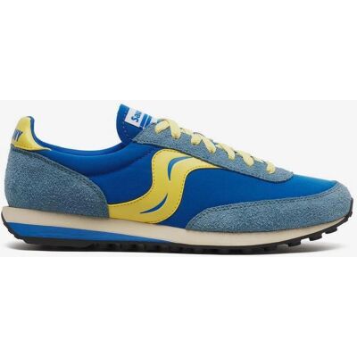 Saucony Azul y Mostaza Zapatillas Trainer 80 - Zapatos Casual Saucony Azul y Mostaza Zapatillas Trainer 80 - Zapatos Casual