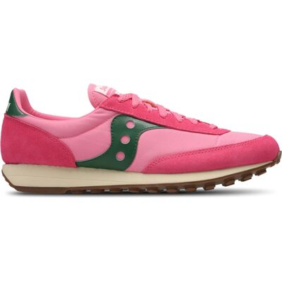 Saucony Trainer 80 Pink/Forest Green Sneakers - Sneaker Saucony Trainer 80 Pink/Forest Green Sneakers - Sneaker