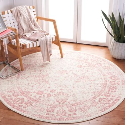 Safavieh - Ivory/Rose 120x120 cm - Tapis - Publicité Safavieh - Ivory/Rose 120x120 cm - Tapis - Publicité