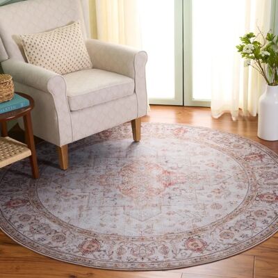 Safavieh - Tucson Collection - Gris clair/Rouille - Rug - Publicité Safavieh - Tucson Collection - Gris clair/Rouille - Rug - Publicité