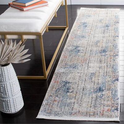 Brinda 61 x 213 cm Blå Grå Matta Brinda 61 x 213 cm Blå Grå Matta