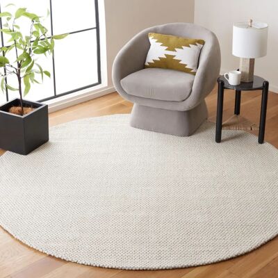 Safavieh - Natura Wool Rug - Elfenbein - 120x120 cm - Teppich Safavieh - Natura Wool Rug - Elfenbein - 120x120 cm - Teppich