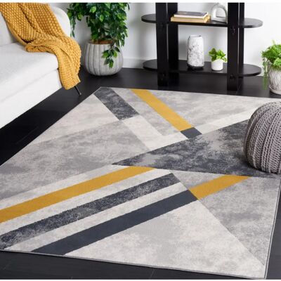 Safavieh - Odyssey - Grau/Gold/Schwarz - 120x180cm - Rug Safavieh - Odyssey - Grau/Gold/Schwarz - 120x180cm - Rug