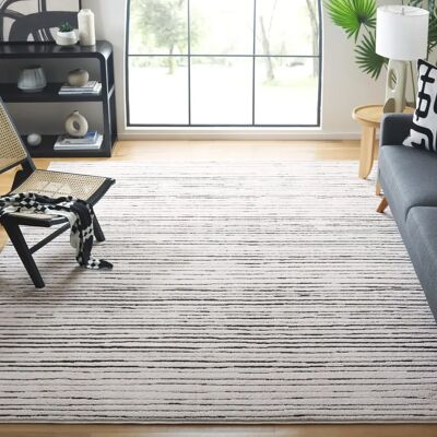Safavieh Elfenbein/Schwarz Polyester Teppich - 245x305cm Safavieh Elfenbein/Schwarz Polyester Teppich - 245x305cm
