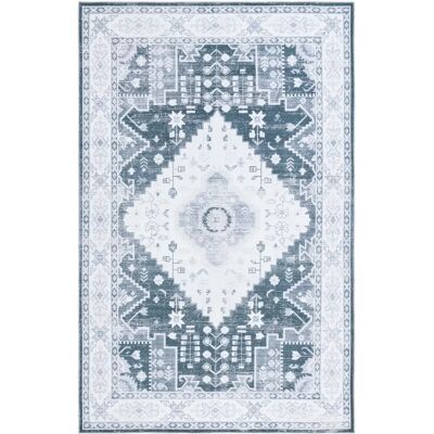 Safavieh - Polyester Rug - Grau/Grün/Elfenbein - 90x150cm Safavieh - Polyester Rug - Grau/Grün/Elfenbein - 90x150cm