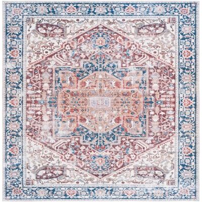 Safavieh - Rug - Rouge/Bleu marine - 245x305 cm - Publicité Safavieh - Rug - Rouge/Bleu marine - 245x305 cm - Publicité