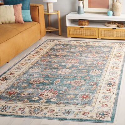 Safavieh - Polyester Rug - Vert/beige - 120x180cm - Rug - Publicité Safavieh - Polyester Rug - Vert/beige - 120x180cm - Rug - Publicité