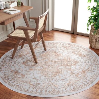 Safavieh - Teppich Polyester Beige/Gold 185x180cm - Beige/Gold - 185x180cm - Rug Safavieh - Teppich Polyester Beige/Gold 185x180cm - Beige/Gold - 185x180cm - Rug