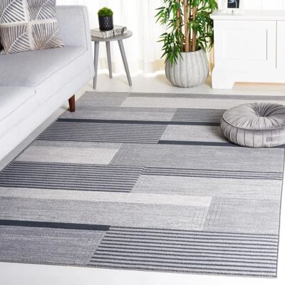 Safavieh Modell - Grau/Schwarz/Elfenbein Teppich - Moderne Eleganz Safavieh Modell - Grau/Schwarz/Elfenbein Teppich - Moderne Eleganz