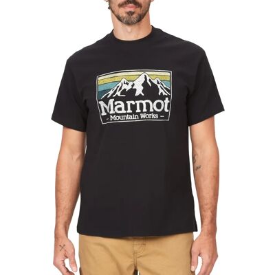 Marmot MMW Gradient Tee Schwarz - T-Shirt Marmot MMW Gradient Tee Schwarz - T-Shirt