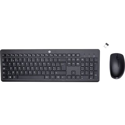 Souris sans fil HP 230 et combo clavier souris inclus Office RF sans fil AZERTY belge noir Souris sans fil HP 230 et combo clavier souris inclus Office RF sans fil AZERTY belge noir