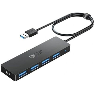 Acer - USB Hub 4 Ports - USB 3.0 - USB A Splitter - USB hub Acer - USB Hub 4 Ports - USB 3.0 - USB A Splitter - USB hub