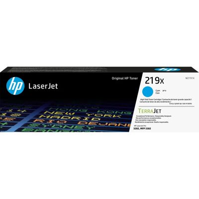 HP W2191X Cyan Hochkapazitäts Toner - LaserJet HP W2191X Cyan Hochkapazitäts Toner - LaserJet