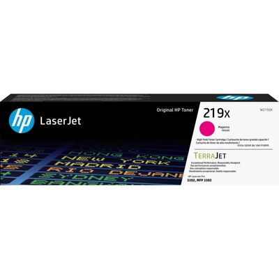 Toner LaserJet Haute Capacité Magenta HP W2193X - Cartouche de Toner Toner LaserJet Haute Capacité Magenta HP W2193X - Cartouche de Toner