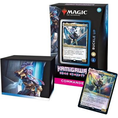 Magic: The Gathering - Kamigawa: Neon Dynasty Commander Buckle Up - Blanc-Bleu - Commander - Deck - Publicité Magic: The Gathering - Kamigawa: Neon Dynasty Commander Buckle Up - Blanc-Bleu - Commander - Deck - Publicité