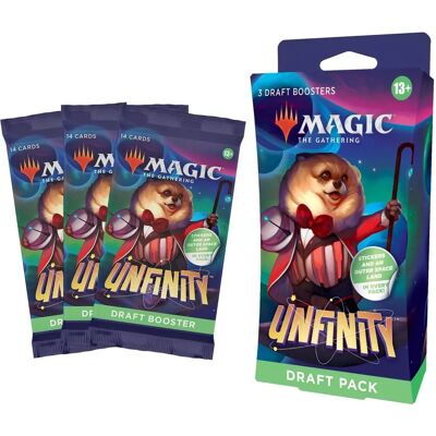 Wizards of the Coast Magic: The Gathering Pack de Draft Unfinity - Publicité Wizards of the Coast Magic: The Gathering Pack de Draft Unfinity - Publicité