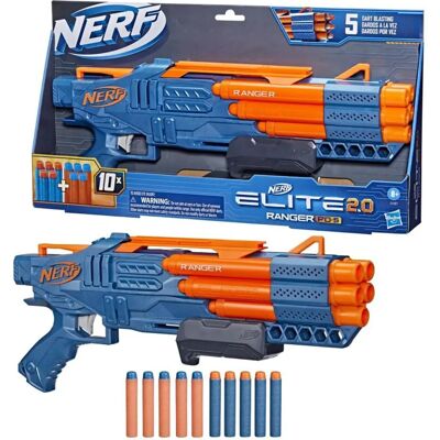 Hasbro - Nerf Elite 2.0 Ranger PD-5 - 5-dartowy bęben - Zabawny Blaster Hasbro - Nerf Elite 2.0 Ranger PD-5 - 5-dartowy bęben - Zabawny Blaster