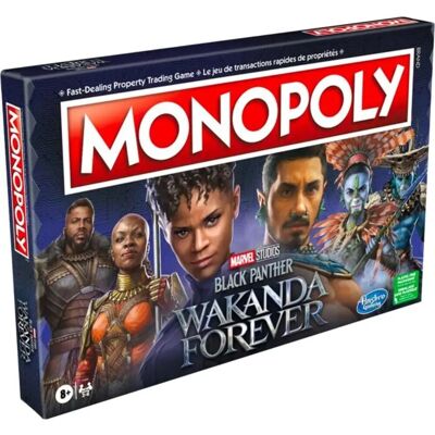 Monopoly Black Panther 2 Edição - Jogo de tabuleiro de super-heróis Marvel Monopoly Black Panther 2 Edição - Jogo de tabuleiro de super-heróis Marvel
