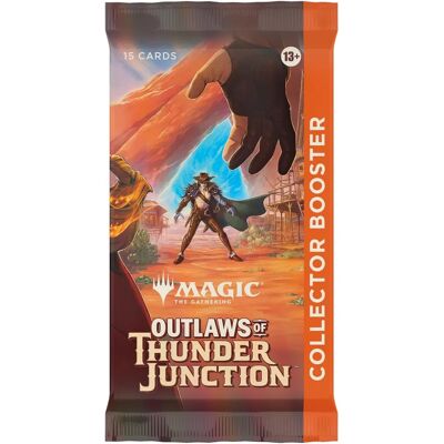 Wizards of the Coast Outlaws of Thunder Junction Collector Booster - Collectible Card Game Wizards of the Coast Outlaws of Thunder Junction Collector Booster - Collectible Card Game