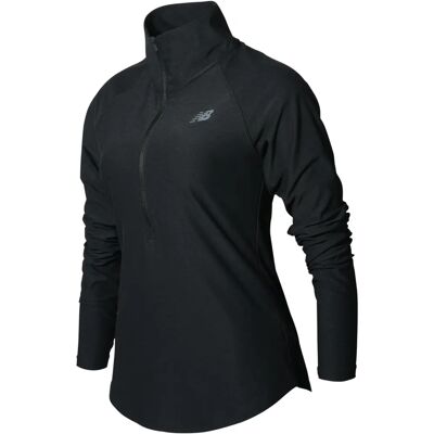 New Balance Womens Spacedye Half Zip Top - T-Shirt New Balance Womens Spacedye Half Zip Top - T-Shirt