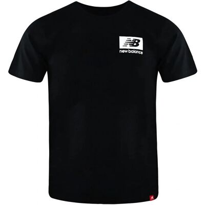 New Balance MT13518 Zwart T-shirt met ronde hals - Heren New Balance MT13518 Zwart T-shirt met ronde hals - Heren