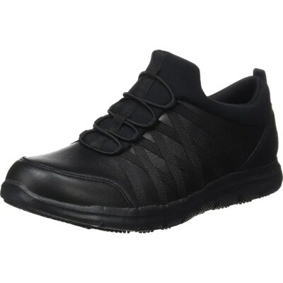 Skechers Damen Ghenter Dagsby Leder-Sicherheitsschuhe - Schwarz - Größe: 4 Skechers Damen Ghenter Dagsby Leder-Sicherheitsschuhe - Schwarz - Größe: 4