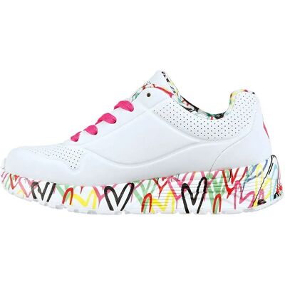 Skechers x JGoldcrown: Uno Lite - Lovely Luv - bianco/multi Skechers x JGoldcrown: Uno Lite - Lovely Luv - bianco/multi