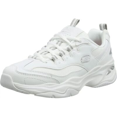 Skechers Witte Lederen Sneakers D'Lites 4.0 - Casual Sport - Sneakers Skechers Witte Lederen Sneakers D'Lites 4.0 - Casual Sport - Sneakers