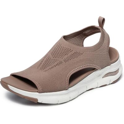 Skechers Femme Arch FIT-ville Mocha - Sandale - Publicité Skechers Femme Arch FIT-ville Mocha - Sandale - Publicité