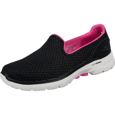 Skechers Go Walk Chaussures Femme GOwalk 6 Big Splash - Noir/Rose fluo - Baskets - Publicité Skechers Go Walk Chaussures Femme GOwalk 6 Big Splash - Noir/Rose fluo - Baskets - Publicité