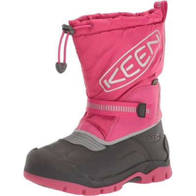 Keen Kids Snow Troll Wasserdichte Winterstiefel - Fuchsia Purple - Silber Keen Kids Snow Troll Wasserdichte Winterstiefel - Fuchsia Purple - Silber