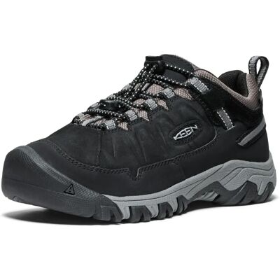 KEEN Dziecięce Wodoodporne Buty Trekkingowe TARGHEE IV LOW - Czarny/Szary Stalowy - Dzieci KEEN Dziecięce Wodoodporne Buty Trekkingowe TARGHEE IV LOW - Czarny/Szary Stalowy - Dzieci