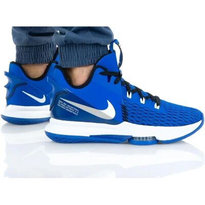 Nike - Lebron Witness V CQ9380400 - Granatowy - Mid Boots - Buty Nike - Lebron Witness V CQ9380400 - Granatowy - Mid Boots - Buty