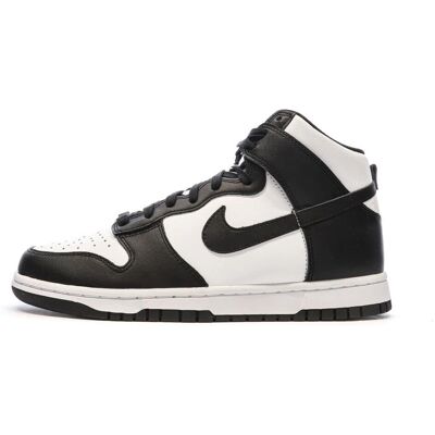 Nike Dunk High Black White - Leather Sneakers - 80s Style - UK 8 Nike Dunk High Black White - Leather Sneakers - 80s Style - UK 8